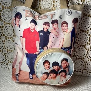 B2 boy band tote bag purse